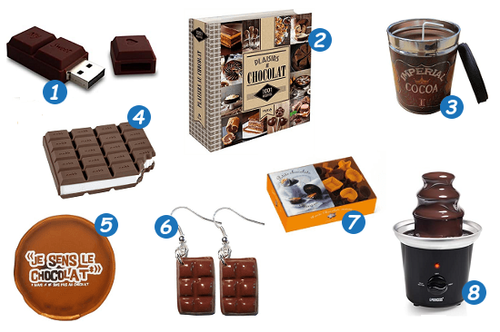 cadeaux sur le chocolat